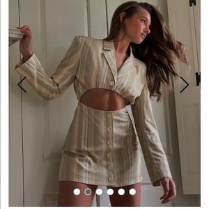 Weaorewhat Blazer Chevron Dress